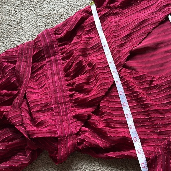 Fame and Partners The Rachel Wrap Gown Red - Picture 10 of 10